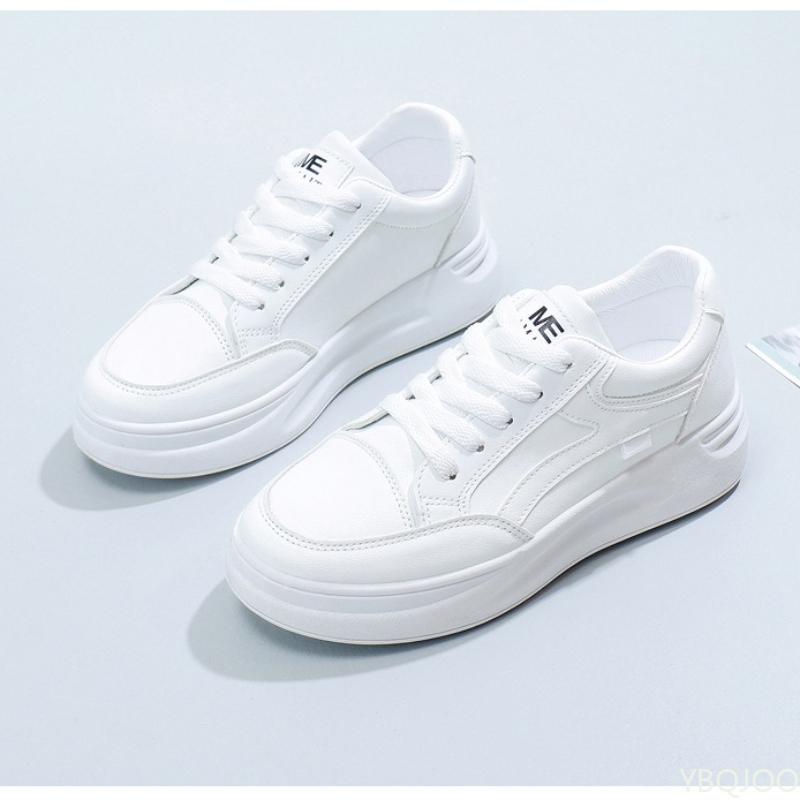 Fashion Outdoor women's walking shoes women's new spring summer simple  comfortable lace up breathable casual sports white shoes