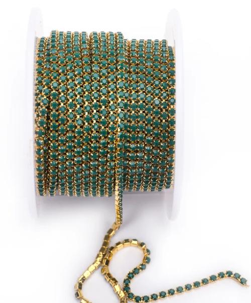 Weichen Specializes In Protein Color Electrophoresis Claw Chain Ceramic Single Row Rhinestone Chain Diy Jewelry Accessories Clothing Accessories