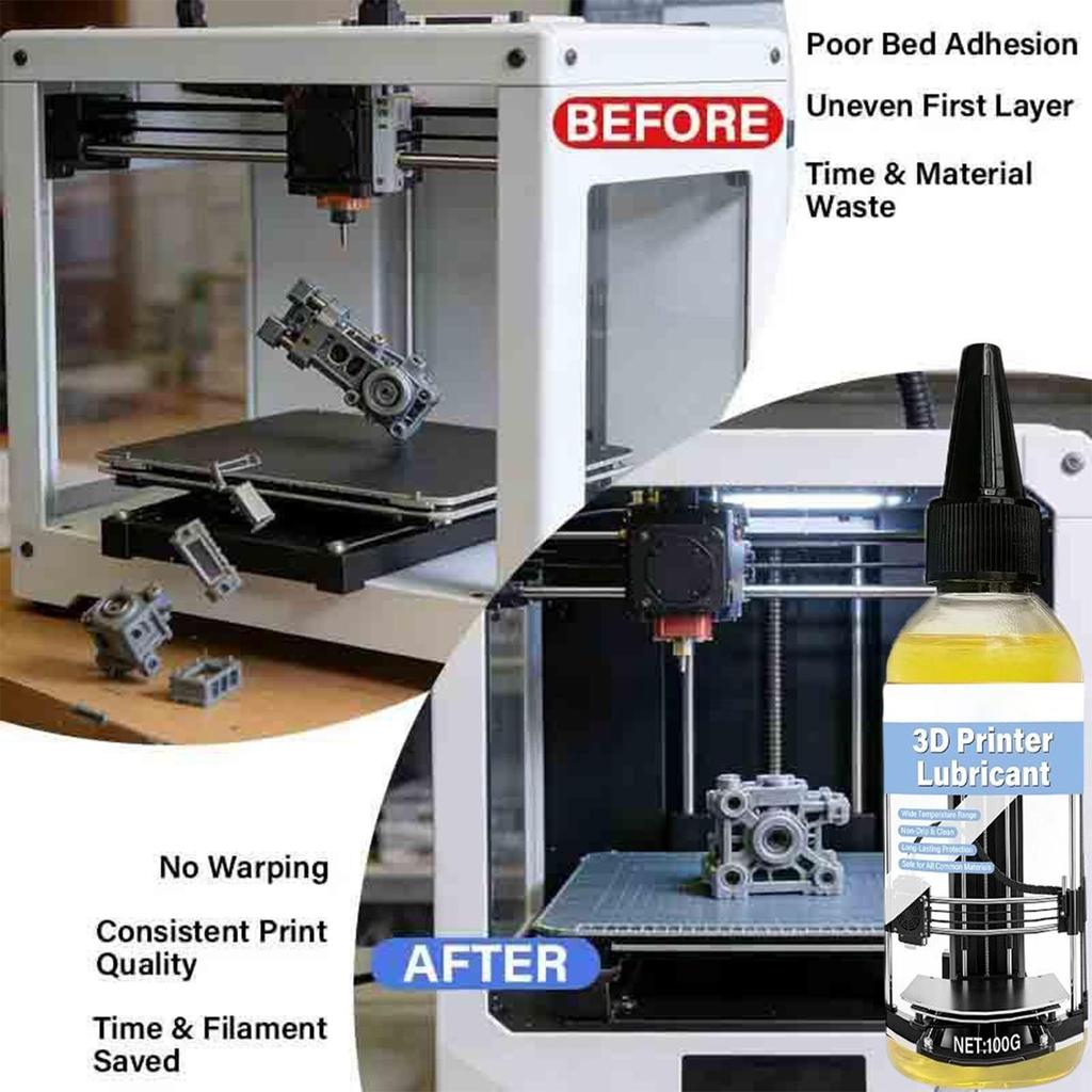 1pc 3D Printer Lubricant 100g Jam Prevention 3D Printer Rails Lubricant For Hobbyists Professionals Technicians Enthusiasts Home
