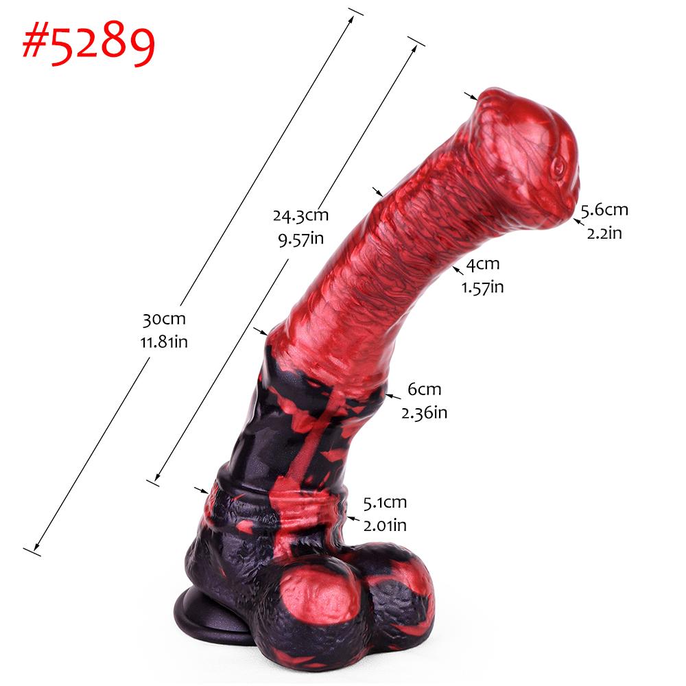 FAAK Fantasy Large Horse Dildo Sucker Silicone Multi Color Penis With Testis Sucker Female Masturbator Anal Plug For Women Men