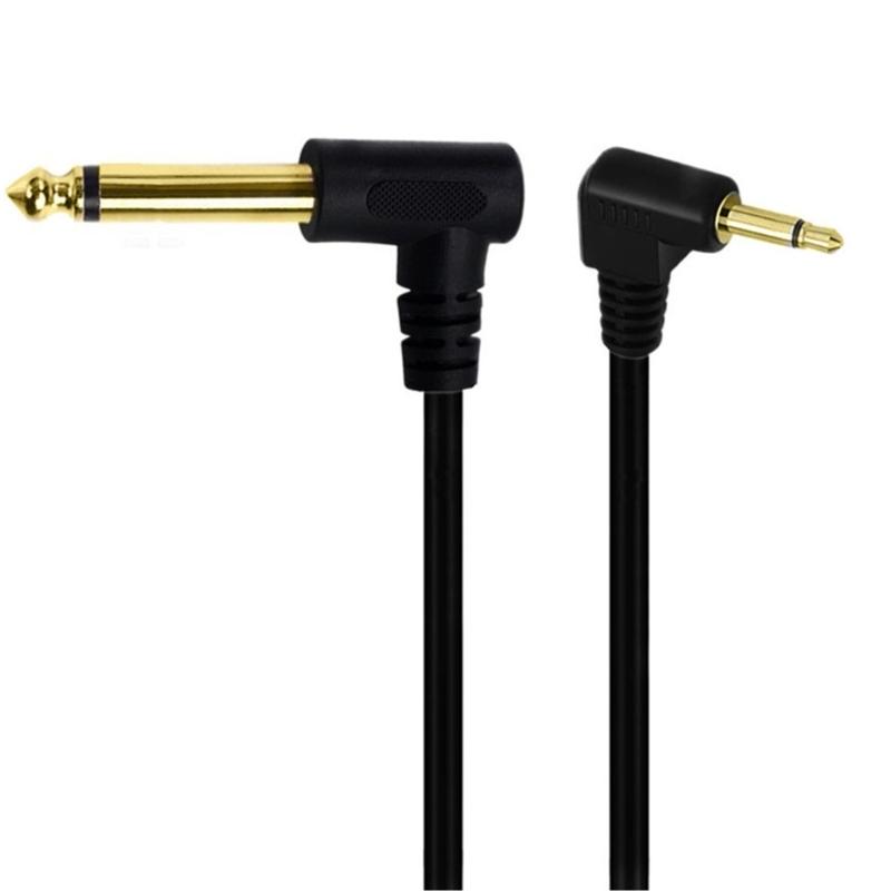 3.5mm To 6.35mm Adapter Aux Cable for Mixer Amplifier Gold Plated 3.5 Jack To 6.5 Jack 1.8m Aux Cable Male To Male