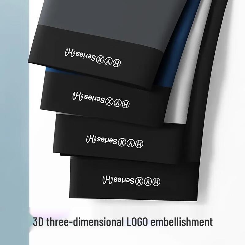 Heng Yuan Xiang Men's 5A Antibacterial Cotton Boxer Briefs 4-Pack