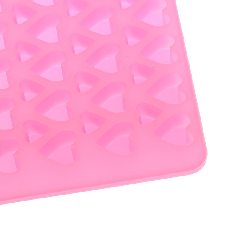 Silikonová forma ve tvaru srdce s 56 dutinami, tácek na kostky ledu, diy čokoládová fondánová forma, 3D pečivo, želé sušenky, pečení, zdobení dortů, nástroje