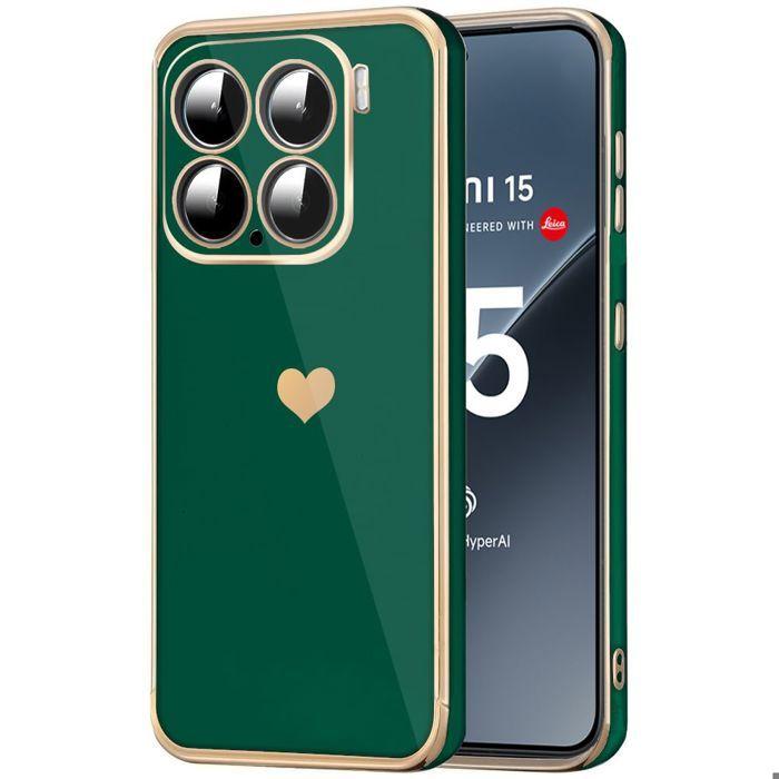 Coque de protection - Xiaomi - 15 - Souple - Antichoc - Anti-rayures - Vert Nuit