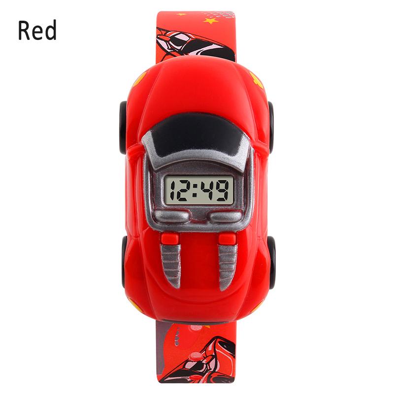 

2026 New Style LED Digital Children Sport Watch Cartoon Car Wristwatch Kids Casual Electronic Watches for Gift красный