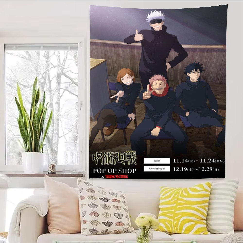 

Новый аниме-постер-гобелен Jujutsu Kaisen, Арка Игры на выбывание, Эстетичный декор стен для спальни, Идеальный подарок для друзей 74x94cm(29x37in)