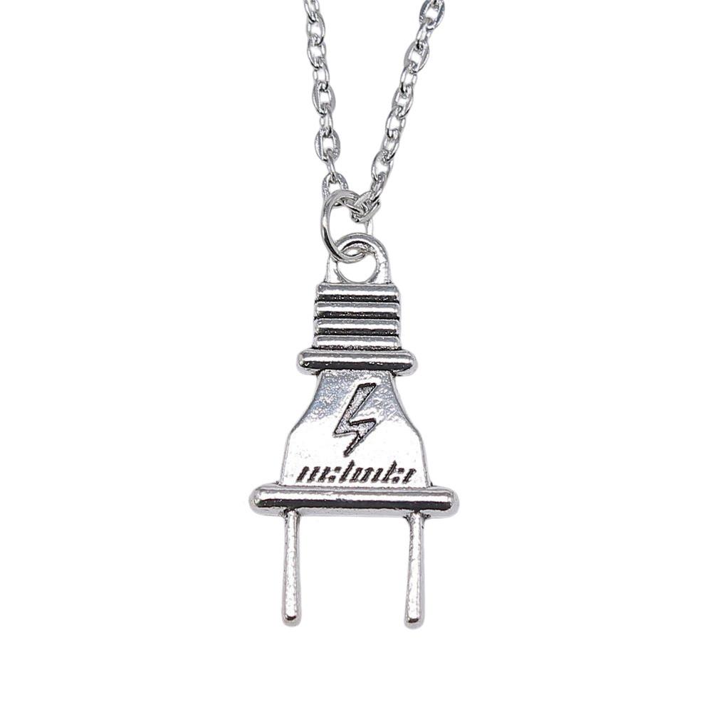 Hair Dryer Charm Necklace Hairstylist Hairdresser Pendant Salon Stylist Gift Jewelry 43cm Chain