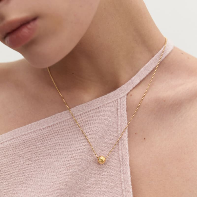 MIDNIGHT MOMENT Mini Bumpy Necklace - Gold