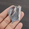 Natural Brown Jasper Gemstone 925 Sterling Silver Jewelry Designer Pendant 2.09" AJP-2372