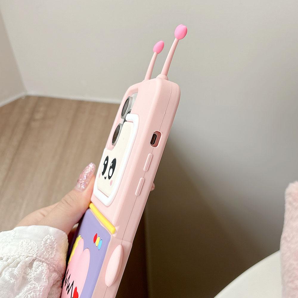 Kawaii 3D Rajzfilm Szilikon Telefontok Xiaomi 13 14 15 Redmi K60 K70 K80 Prohoz Aranyos Ütésálló Puha Szilikon Tok Huawei Nova13 Nova12 Honorhoz Ajándék