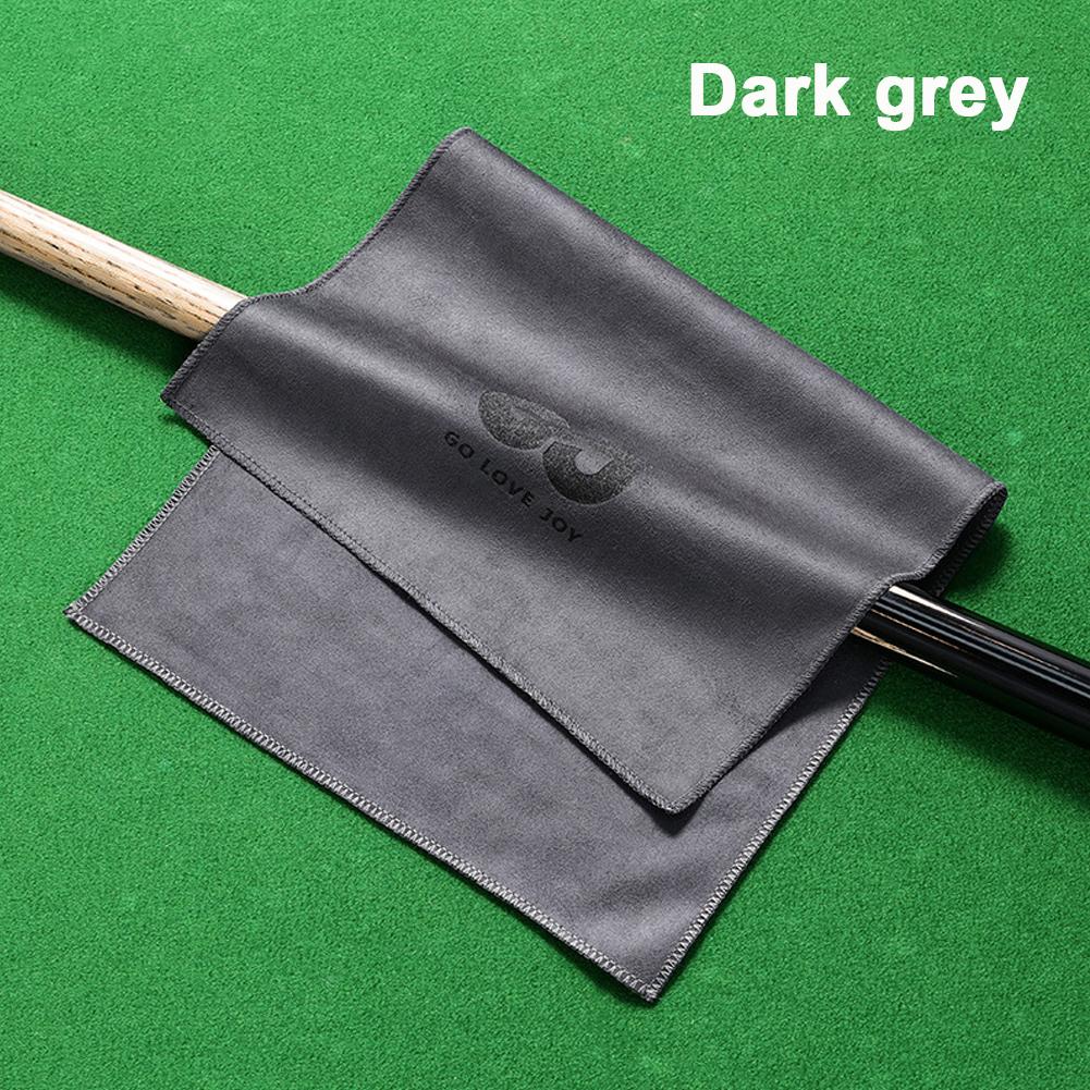 1Pc Soft Microfiber Pool Cue Cleaning Towel Durable Washable Billiard Snooker Cue Shaft Polishing Cloth Accessories темно серый