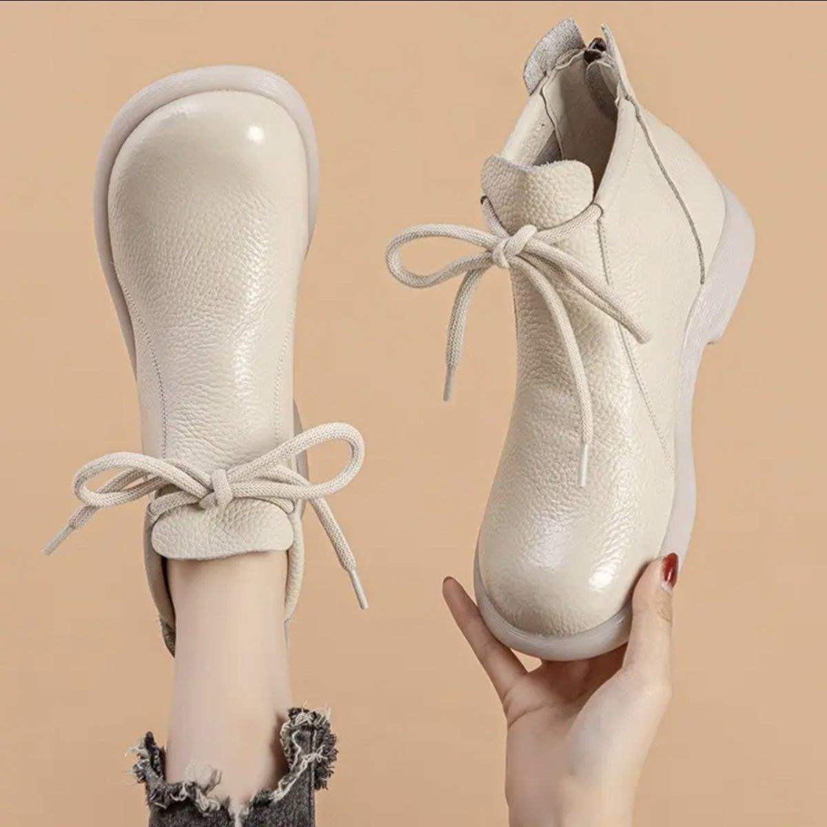 

2025 черевики Мартін з м якої шкіри ретро короткі чоботи м яка підошва оксамит прості одинарні чоботи жіночі нове китайське жіноче взуття 40