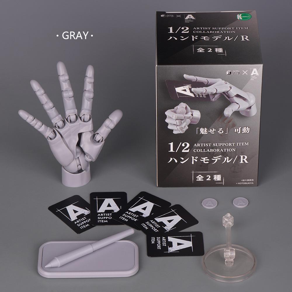 Highly Articulated 1/1 Scale Hand Model, Left & Right Hands, Jointed Anatomical Sculpture for Art Drawing Reference Anime Figure