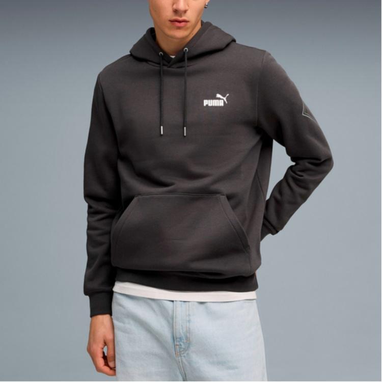Puma Logo Knitted Hooded Long Sleeve Sweatshirt Men sweatshirt 634668-44
