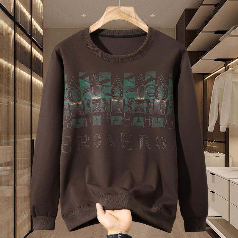 

Мода осень больших размеров 5XL-11XL, мужские толстовки оверсайз, одежда, топы с длинным рукавом, повседневные мужские пуловеры 11XL коричневый