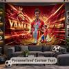 Wall Hanging Tapestry Custom NameLamine Yamal Pattern Personalized Printed Fabric Wall Decor
