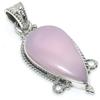 Natural Pink Opal Gemstone Handmade 925 Solid Sterling Silver Pendant 1.50" C4a15