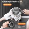 A58Z Self-Cleaning 4 Modes Shower Head With Integrated Silicone Brush One-Key Stop Water Massage High Pressure Showerhead Filter