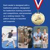 5cm Badminton Medal Gold/Silver/Bronze Medal with Neck Ribbon Sports Medals Metal Winner Medals for Games Sports Competitions