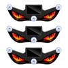 Car Window Styling Light Set Dynamic Flashing, Solar Rechargeable USB Powered LED Accent Lights with 3 Piece Suction Cup Design