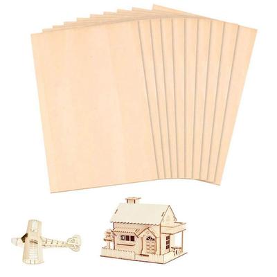Wood Board Wooden Plywood Board Aviation Model Layer Board Sheet Rectangle Wood Basswood Plywood