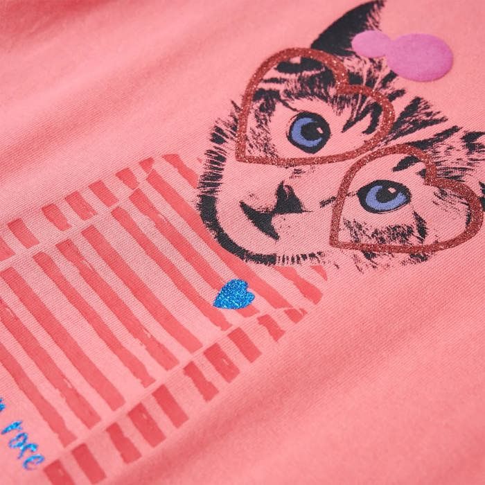 Kids' Long-sleeved Pink T-shirt 92/104/116/128/140