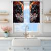 2 Panels The Fierce Tiger Under The Red Sun Curtains   Versatile Design Suitable for Any Style   Creating a Peaceful Living Space