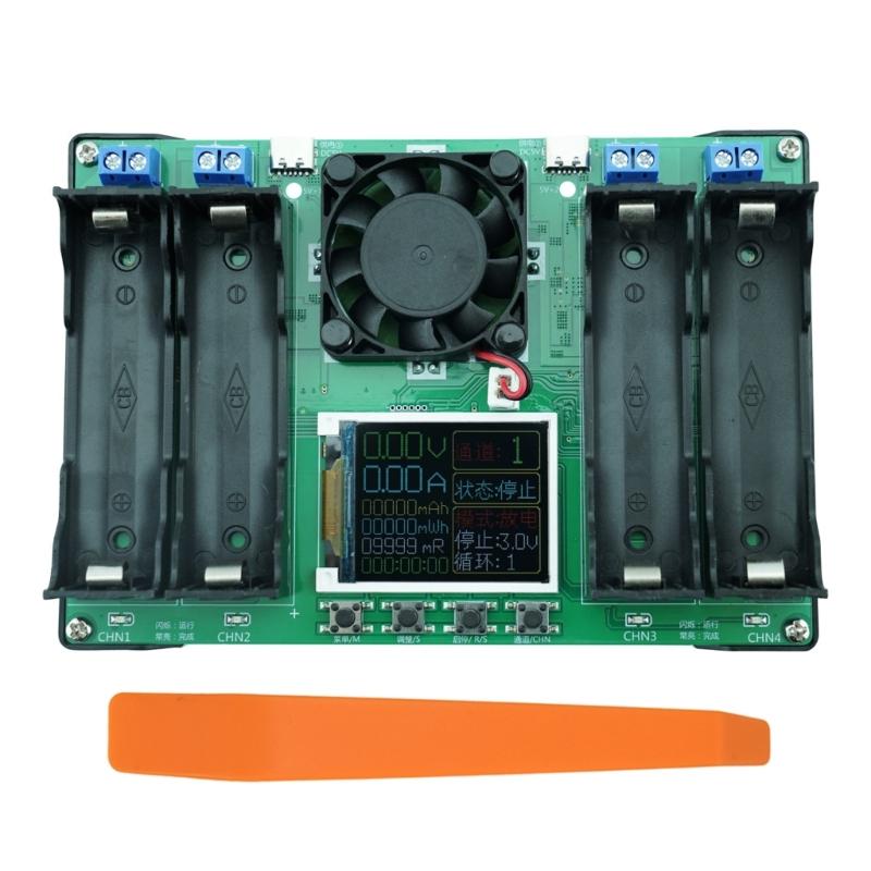 18650 21700 Type C 4Channel Battery Capacity Tester LCD Display Lithium Digital Battery Detection Device