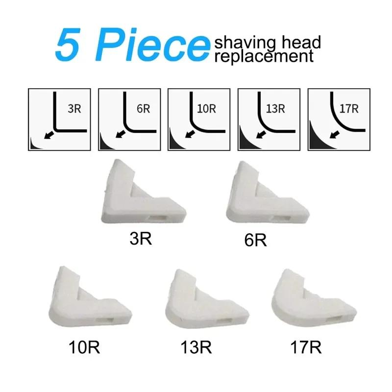 Spatulă de cusut pentru frumusețe unghiulară Instrument de cusut pentru frumusețe 5 în 1 Racletă din silicon Lipici pentru îndepărtarea calafătului Cuțit Lipici Instrument pentru îndepărtarea mucegaiului de podea