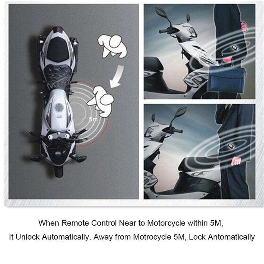 Motocyklový protikrádežový alarmový bezpečnostní systém dálkové ovládání start motoru PKE 2cestný