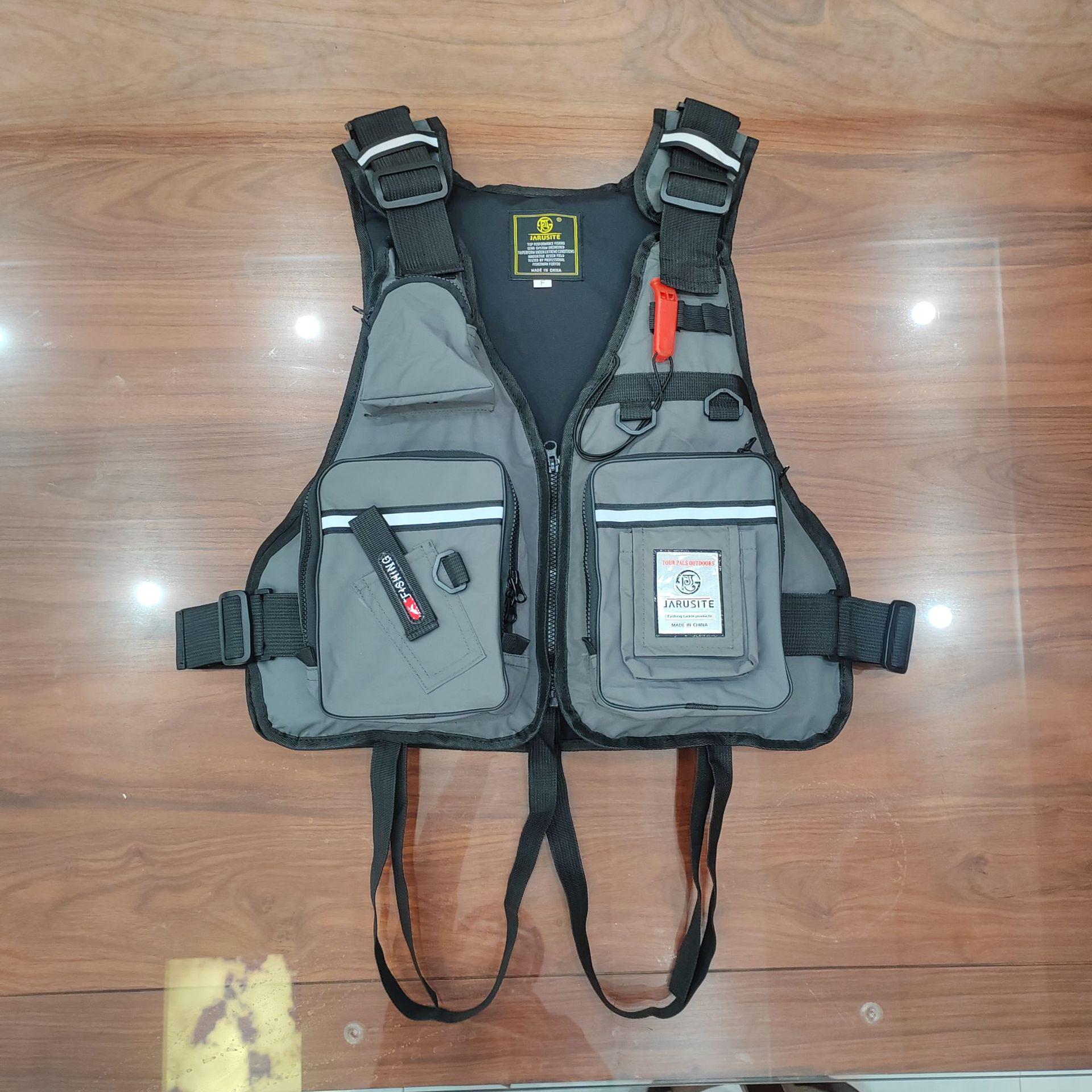 Jiaruiste High Buoyancy Adult Fishing Life Jacket - Customizable Sports Vest One Size
