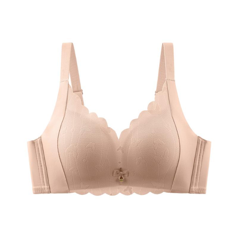 Women Seamless Lace Bra Big Bust Reduction Side Collection Gather No Underwire Anti Sagging