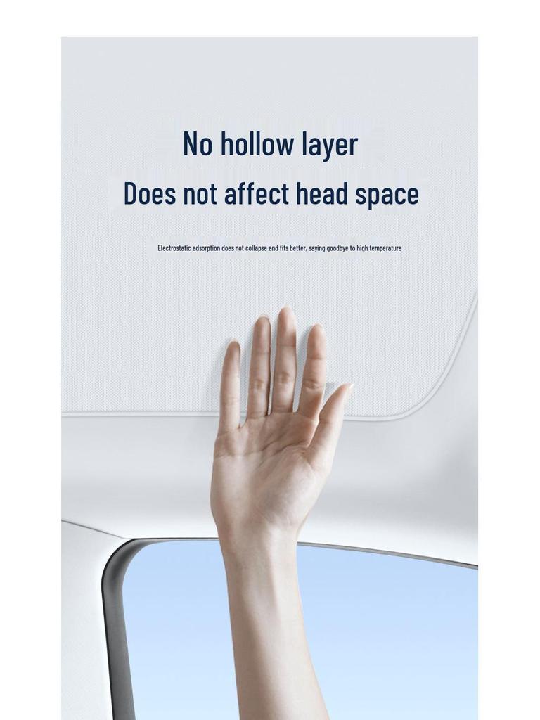 Tesla Model Y/3 Silicone Suede Sunroof Shade – Heat-Insulating Sun Visor