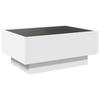 Vidaxl Stolik Kawowy Z Led, Biały, 70X50X30Cm, Materiał Drewnopochodny