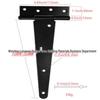 Black Spray-Painted T-Shaped Triangular Iron T-Hinge for Home Decor