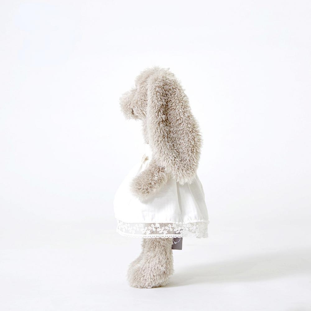 Белая марлевая юбка Платье Кролик Плюшевая игрушка Кукла для сна 30cm белый — фото 6