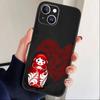 Russian Dolls Matryoshka Phone Case For iPhone17,16,15,14,13,12 Plus,Max Soft Silicone Black Cover