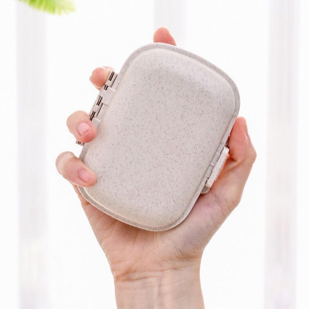1pc Mini 8-Compartment Sealed Medicine Box Waterproof And Moisture-Proof Portable for Business Trips, Medication Carrying