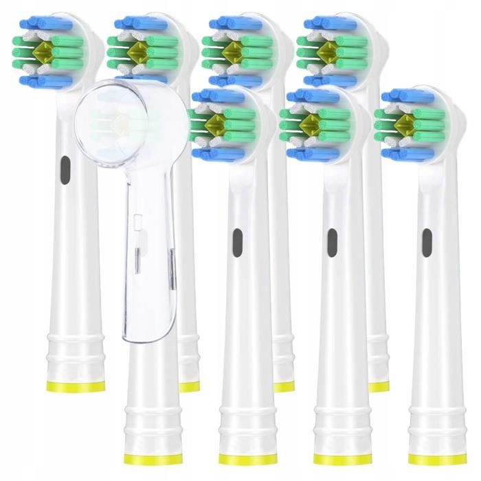 Electric Toothbrush - Oral B - EB18A 3D White - 8 Replacement Heads - Teeth Whitening