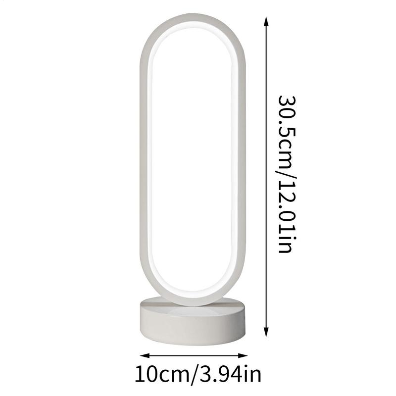 Modern Table Lamp Minimalist Table Lamp Eye-Care LED Decor For Study Desk Nightstand Bookshelf Entryway Hallway Patio Garden