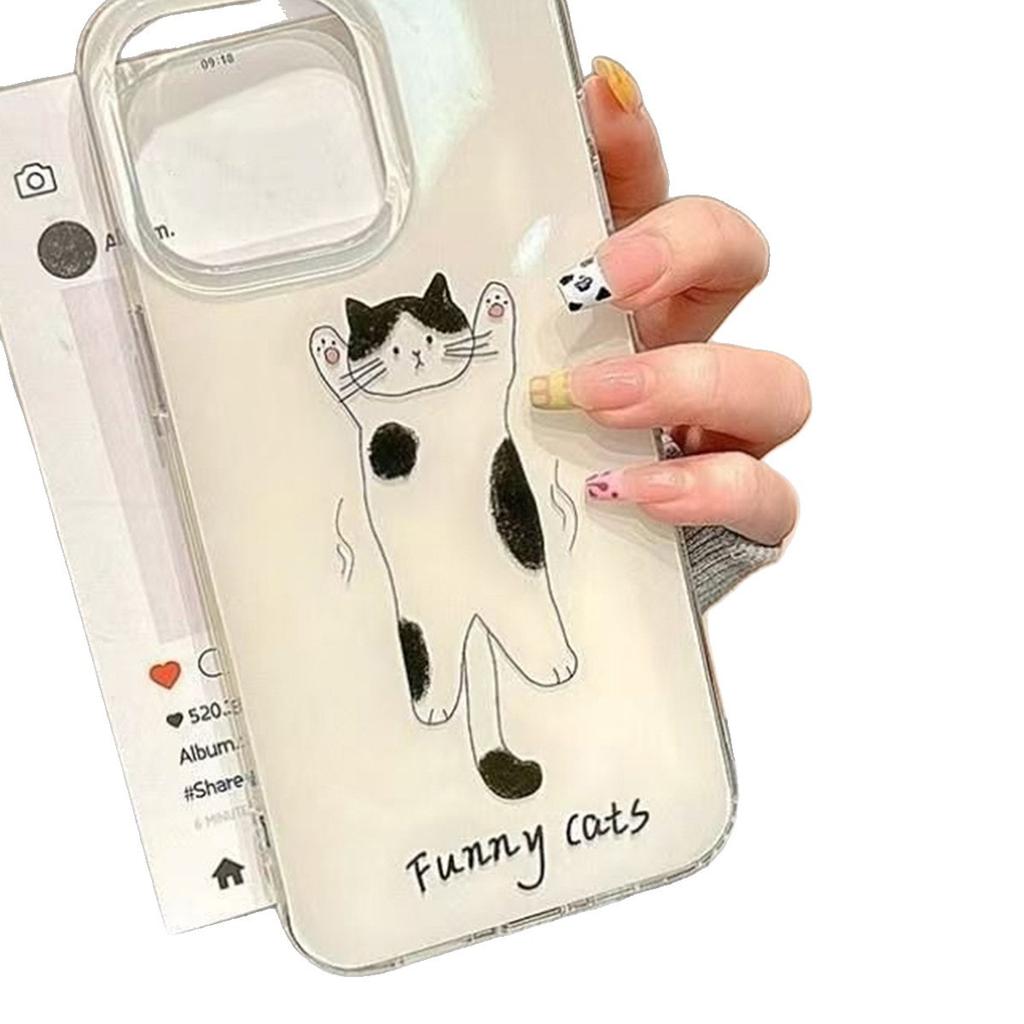 Little Black Cat IMD Aurora Phone Case Tin Foil Phone Case Borderless Glacier Pattern Phone Case Wave Point Phone Case