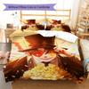 Lord Of The Rings Pattern Bedding,Quilt Set Quilt Cover Pillowcase Home Birthday Gift (1 * Duvet Cover + 2 * Pillowcase, Without Core)