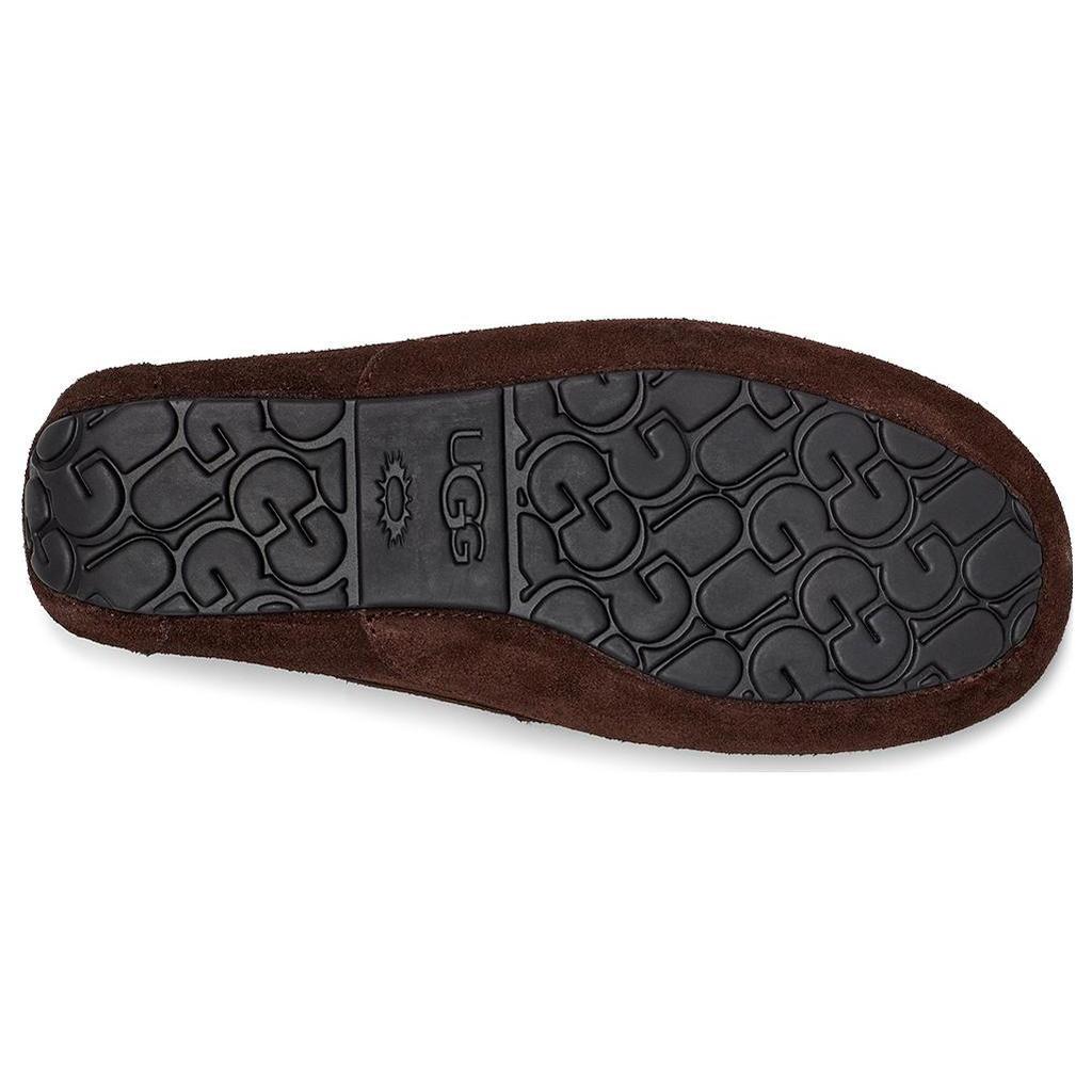 UGG Cow Split Leather Casual Shoes Men's Chocolate 1115149-CHO