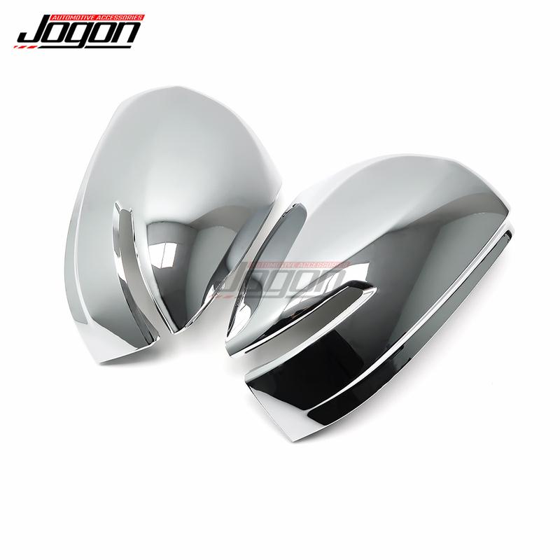 2pcs ABS Chrome Rear Mirror Caps Car Side Wing Rear View Mirror Cover Trim For Toyota Land Cruiser 300 Series LC300