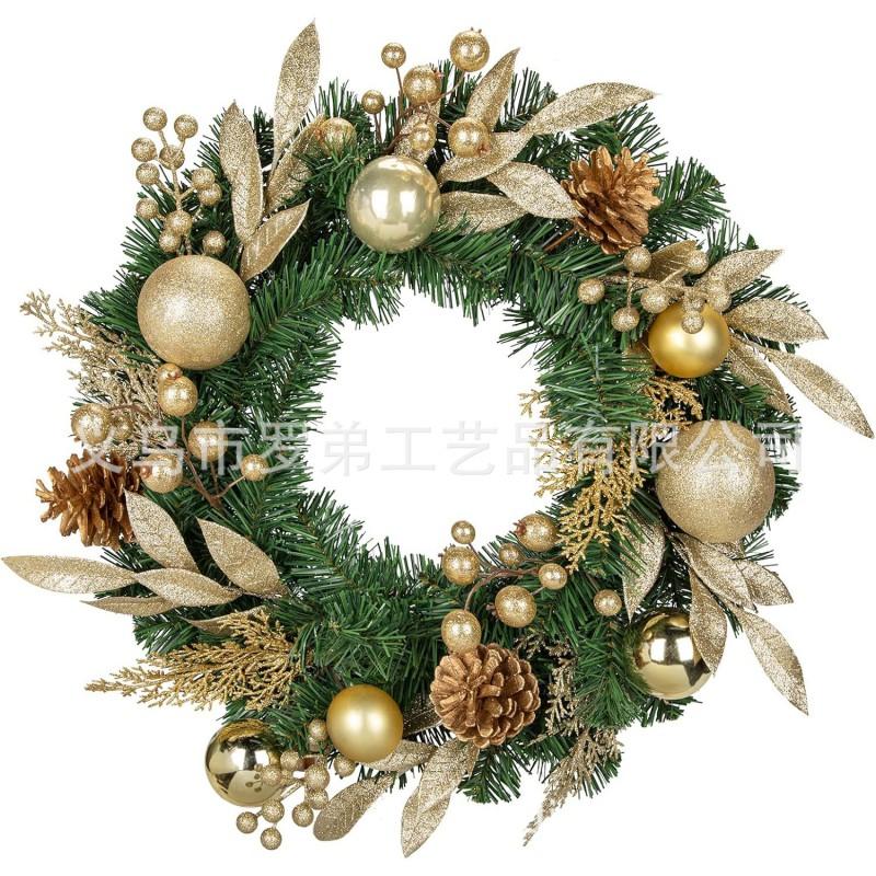 Christmas Wreath Door Hanging Decor Home Mall Window Party Festive Simulation Ornament
