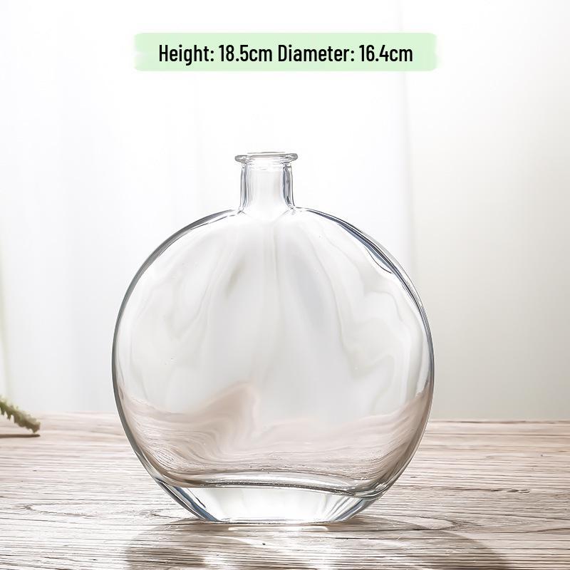 Small French Retro Glass Vase for Flowers and Hydroponics