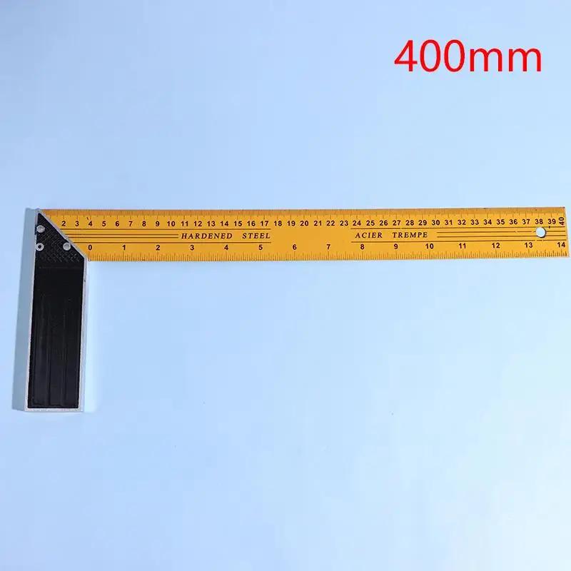 Woodworking and Building Ruler: L-shaped Multifunctional Metal Square for High Precision Measurement.