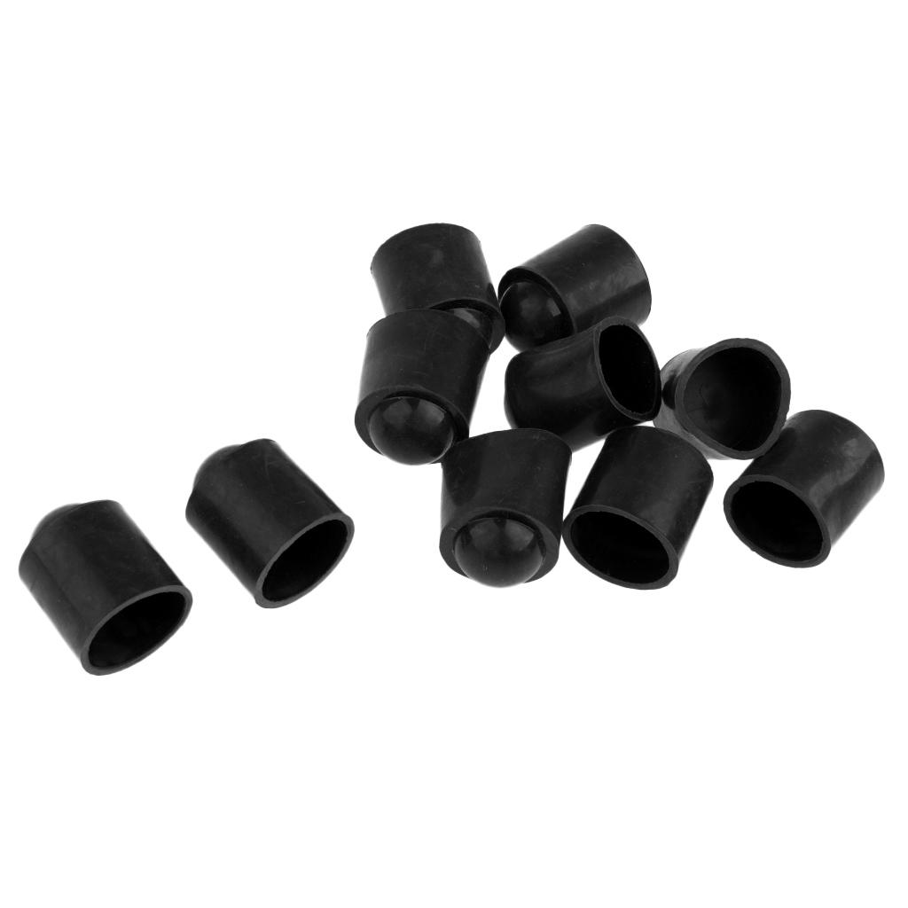 

10 Count 28mm Diameter Rubber Pool Head Protectors Covers for British Billiard