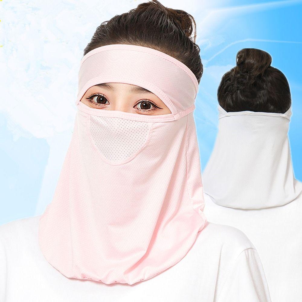 Veil With Neck Flap Womne Neckline Mask Men Fishing Face Mask Summer Sunscreen Mask Face Gini Mask