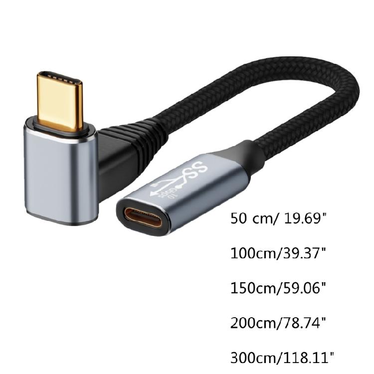 USB C to USB C Cable 100W Fast C Charger Cable Fast Charging 90° Angle 4K/60Hz